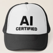 AI Certified™ Trucker Hat Truckerkappe (Vorderseite)