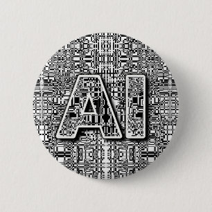 AI Chip Art Button