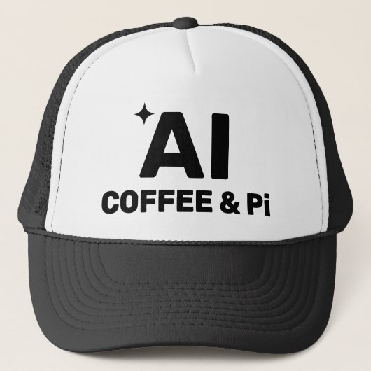 AI Coffee & Pi™ Trucker-Mütze Truckerkappe (Vorderseite)