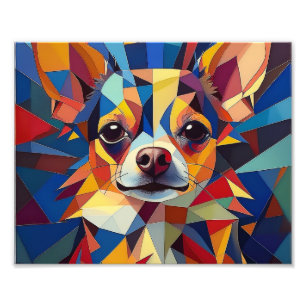 AI Cubism Dog Fotodruck