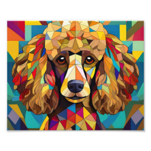 AI Cubism Dog Fotodruck