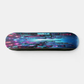 AI Cyber City Skateboard (Horizontal)