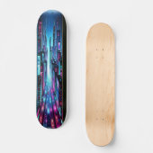 AI Cyber City Skateboard (Vorderseite)