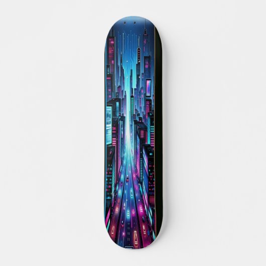 AI Cyber City Skateboard (Vorne)