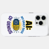 AI Daily Genius - Intelligente Dosis Intelligence Case-Mate iPhone Hülle (Rückseite (Horizontal))