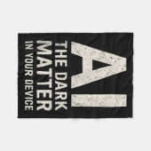 Ai Dark Ogy _ Science & Tech Gift Slogan Tank Fleecedecke (Vorderseite (Horizontal))