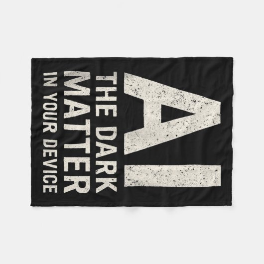 Ai Dark Ogy _ Science & Tech Gift Slogan Tank Fleecedecke (Vorderseite (Horizontal))