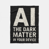 Ai Dark Ogy _ Science & Tech Gift Slogan Tank Fleecedecke (Vorderseite)