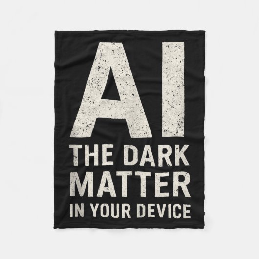 Ai Dark Ogy _ Science & Tech Gift Slogan Tank Fleecedecke (Vorderseite)