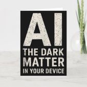 Ai Dark Ogy _ Science & Tech Geschenk Slogan Tank  Karte (Vorderseite)