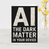 Ai Dark Ogy _ Science & Tech Geschenk Slogan Tank Karte (Gelbe Blume)