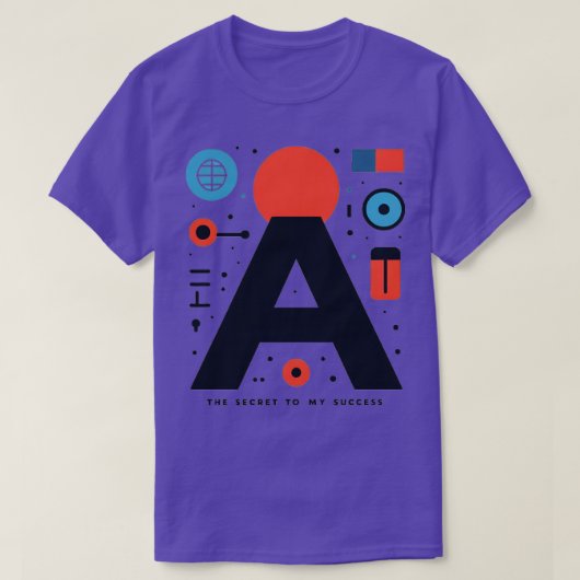 AI Das Geheimnis meines Erfolgs T-Shirt (Design vorne)