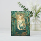 AI Deer Postkarte (Stehend Vorderseite)
