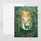 AI Deer Postkarte (Vorne/Hinten)