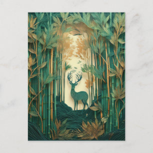 AI Deer Postkarte