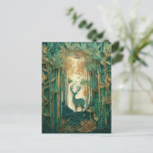 AI Deer Postkarte (Stehend Vorderseite)
