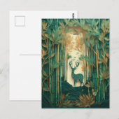 AI Deer Postkarte (Vorne/Hinten)