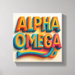 Ai Design Alpha& Omega Leinwand  Wall Décor  