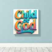 Ai design Child of God Stretched Leinwand (Insitu (Holzboden))