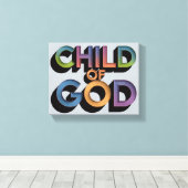 Ai Design Kind Gottes Christliche Canvas Print Leinwanddruck (Insitu (Holzboden))