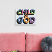 Ai Design Kind Gottes Christliche Canvas Print Leinwanddruck (Insitu (Wohnzimmer))