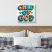 Ai Design Kind von Gott Canvas drucken Christliche Leinwanddruck (Insitu (Schlafzimmer))