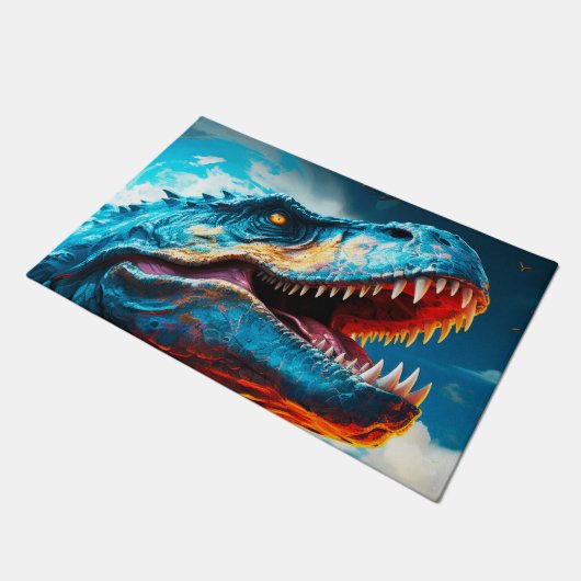 Ai Dinosaur Fußmatte (Schrägansicht)