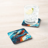 Ai Dinosaur Getränkeuntersetzer (Rechte Seite)