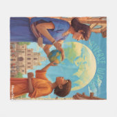 AI Diverse World Blanket Fleecedecke (Vorderseite (Horizontal))
