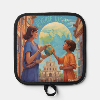 AI Diverse World Oven Mitt Topflappen