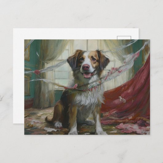 AI Dog Mess Postkarte (Vorne/Hinten)