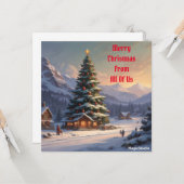 AI Download der Weihnachtskarte Karte (Vorderseite/Rückseite Beispiel)