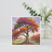 AI Download-Grußkarte für Herbst Karte (Stehend Vorderseite)