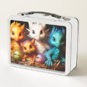 Ai Dragon Babies Metall Brotdose (Rückseite)