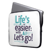 AI-Einfachheitshülle – Müheloser Tech-Schutz Laptopschutzhülle (Vorderseite Links)