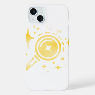 AI-Emblem Funkelnde Sterne, Leuchtturm der digital iPhone 15 Plus Hülle