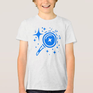AI-Emblem Funkelnde Sterne, Leuchtturm des digital Tri-Blend Shirt