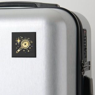 AI-Emblem für Sparkle-Sterne, Leuchtturm des digit Magnet