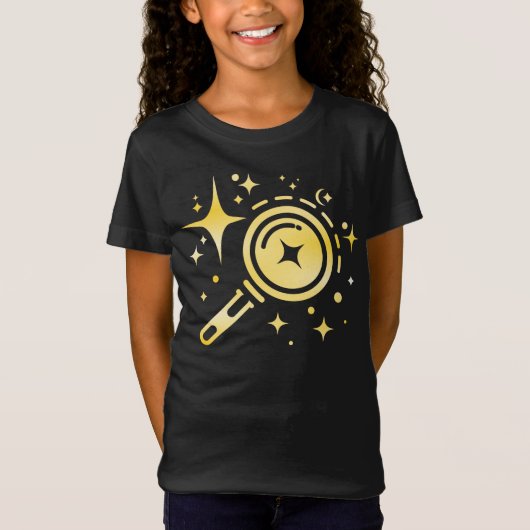 AI-Emblem für Sparkle-Sterne, Leuchtturm des digit T-Shirt (Vorderseite)