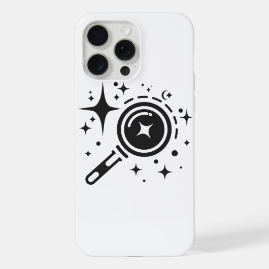 AI-Emblem Sparkle-Sterne, Leuchtturm des digitalen iPhone Hülle (Rückseite)