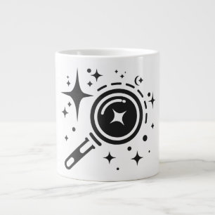 AI-Emblem Sparkle-Sterne, Leuchtturm des digitalen Jumbo-Tasse