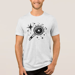 AI-Emblem Sparkle-Sterne, Leuchtturm des digitalen Tri-Blend Shirt