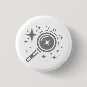 AI-Emblem Twinkle-Sterne, Leuchtturm der digitalen Button (Vorderseite)