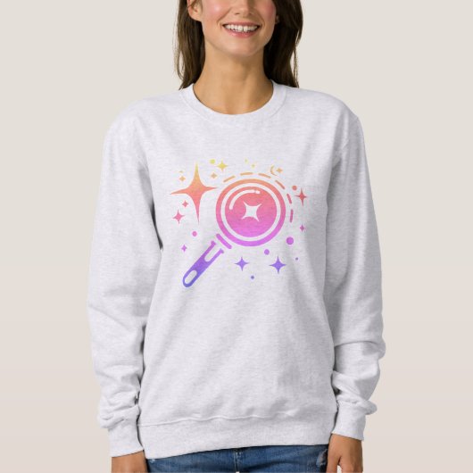 AI-Emblem Twinkle-Sterne, Leuchtturm der digitalen Sweatshirt (Vorderseite)