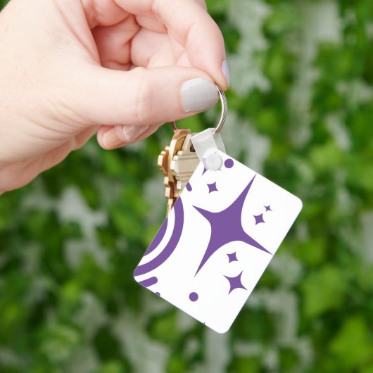 AI-Emblem Twinkle Sterne, Leuchtturm des digitalen Schlüsselanhänger (Hand)