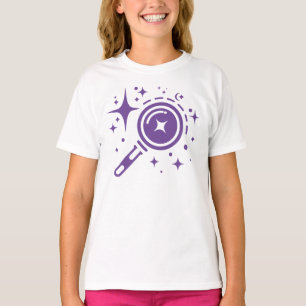 AI-Emblem Twinkle Sterne, Leuchtturm des digitalen T-Shirt