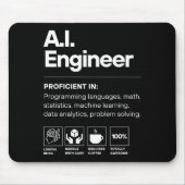 Ai Engineer Funny Mousepad (Vorne)