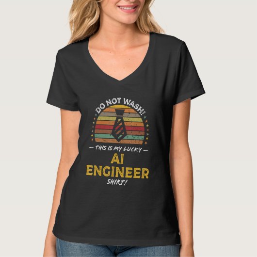 AI Engineer Quote Graphic T-Shirt (Vorderseite)