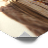 AI erstellt schönes Bohemisches Frauenportrait Poster (Ecke)