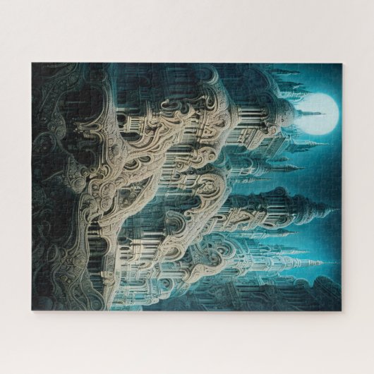 AI-erstellte, Atemberaubende Architektur Puzzle (Horizontal)